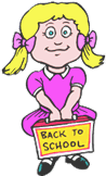Girl back to school